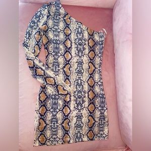 Snakeskin Bodycon Dress